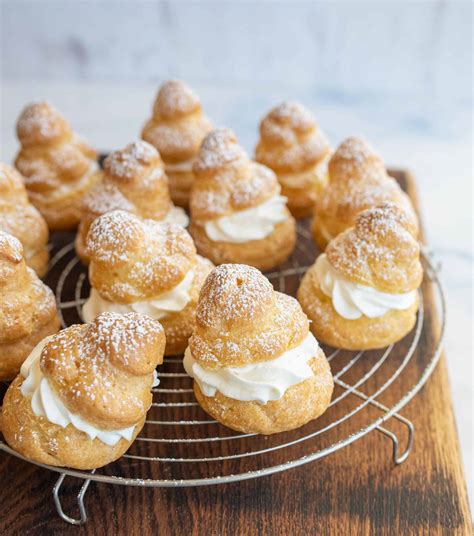 How To Make Cream Puffs Video And Step By Step Photos