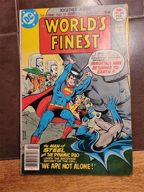 Worlds Finest 243 Dc Comics Superman Batman 1977 High Grade Comic