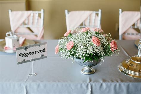 Pink And Grey Wedding Centerpieces Event Planning Styling And Design