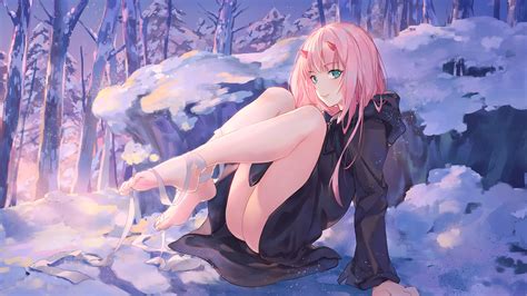 Kawaii Zero Two Wallpaper Pc Anime Wallpaper Look Girl Background My