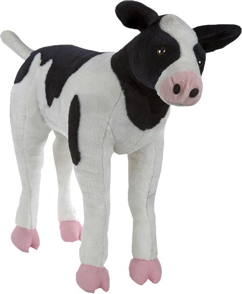 Melissa And Doug Giant Calf Lifelike Stuffed Animal Baby Cow 2 Feet