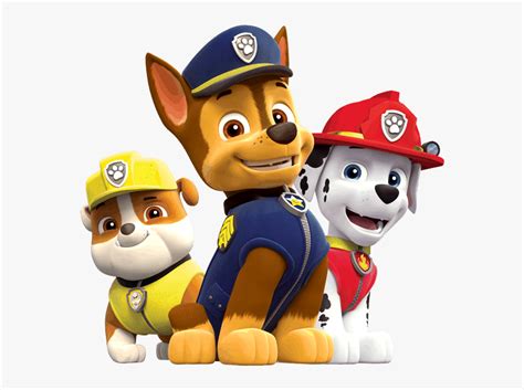 Paw Patrol Chase Rubble And Marshall Paw Patrol Chase