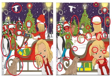 Spot The Difference Christmas Game For Teachers