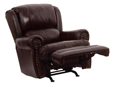 Catnapper Buckingham Top Grain Leather Touch Rocker Recliner