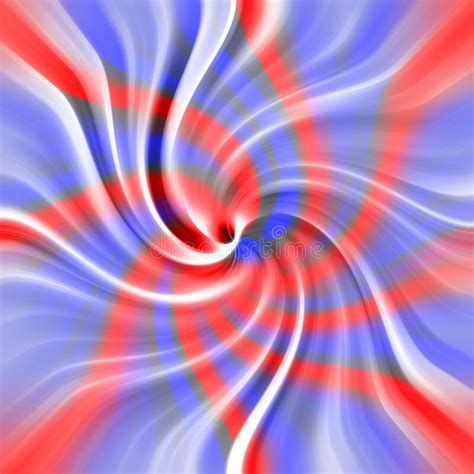 Red White And Blue Abstract Twirl Stock Illustration Illustration Of