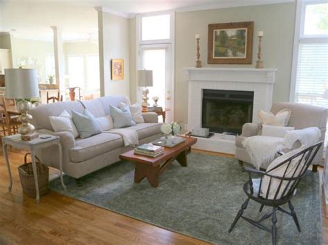 Neutral Traditional Living Room With White Fireplace Hgtv