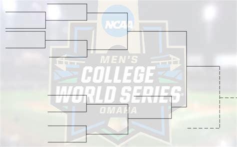 The 2019 College World Series Bracket For The Ncaa Baseball