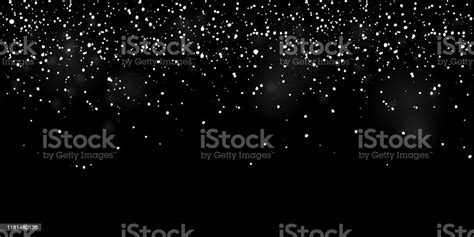 Falling Snow Overlay Christmas Snowfall Banner Overlay With Blurred