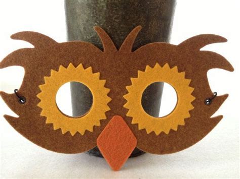 Máscara Pájaro De Fieltro Owl Costume Owl Mask Felt Owl