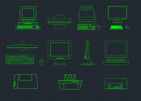 Computer Cad Block Cad Block And Typical Drawing For Designers