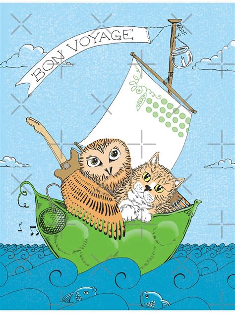 The Owl And The Pussycat Sticker For Sale By Moominmama Redbubble