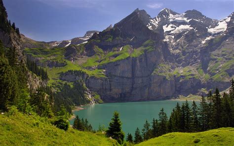 45 Beautiful Mountain Lake Wallpaper On Wallpapersafari