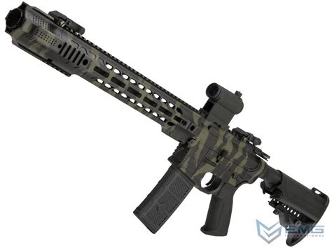 EMG SAI GRY AR 15 AEG Training Rifle W JailBrake Muzzle W Black