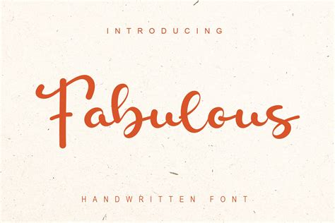 Fabulous Handwritten Font Creative Market