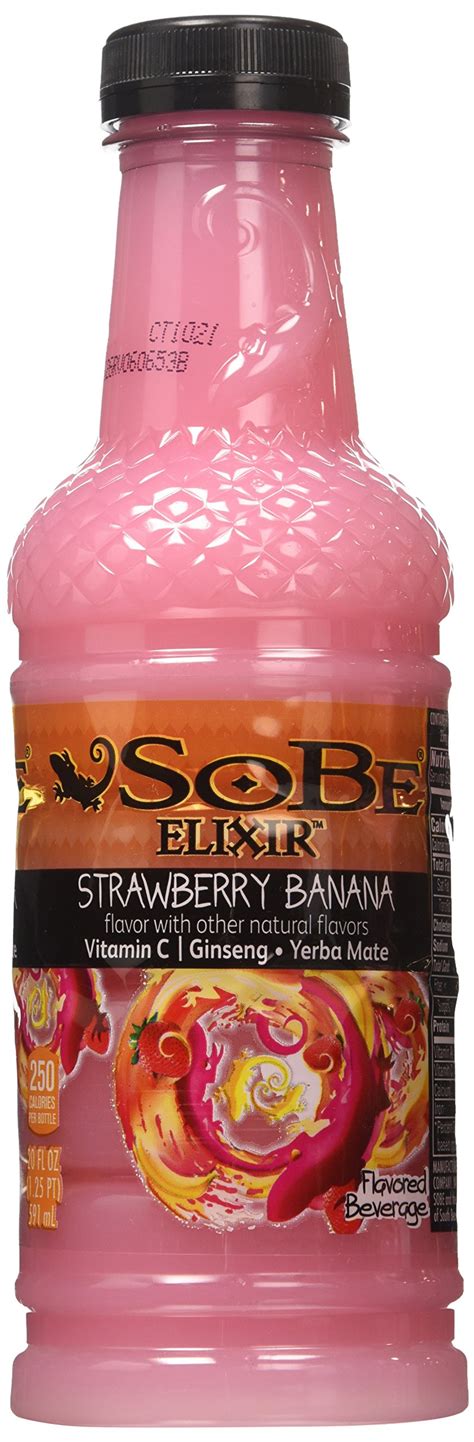 Sobe Elixir Strawberry Daiquiri 20 Ounce Bottle Pack Of
