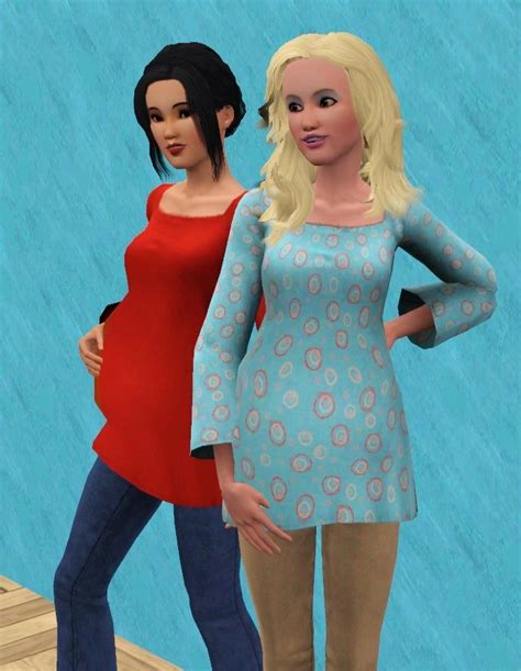 Mod The Sims Tunic And Jeans Maternity Enabled For Ya Females