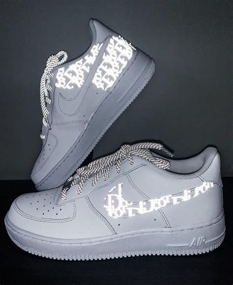 Rated 5.00 out of 5. Nike Dior reflective Custom Air Force 1's | Curtsy
