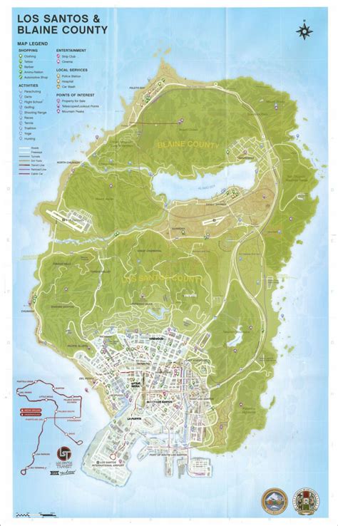 Grand Theft Auto Los Santos County Map X Cm Cm Poster My Xxx Hot Girl