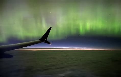 Northern Lights Vancouverite Takes Spellbinding Plane Photo