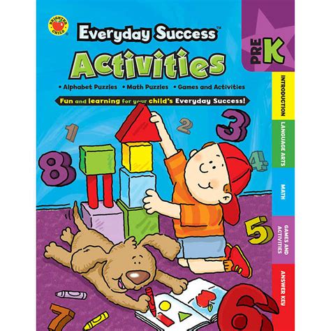 Carson Dellosa Everyday Success Activities Pre K Book Cd 704379 Teachersparadise