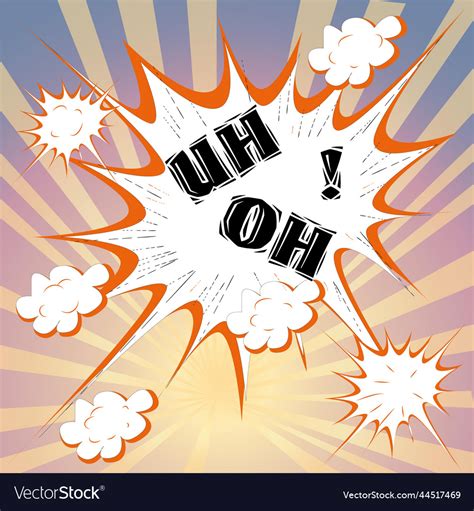 Comic Speech Bubble And Cloud Burst Royalty Free Vector