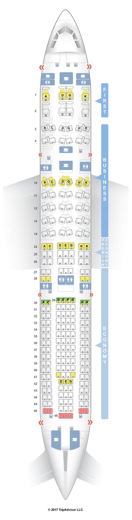 Seatguru Seat Map Lufthansa Airbus A330 300 333 V2