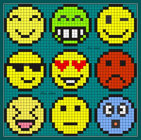 Smiley Pixel Art 31 Idées Et Designs Pour Vous Inspirer En Images