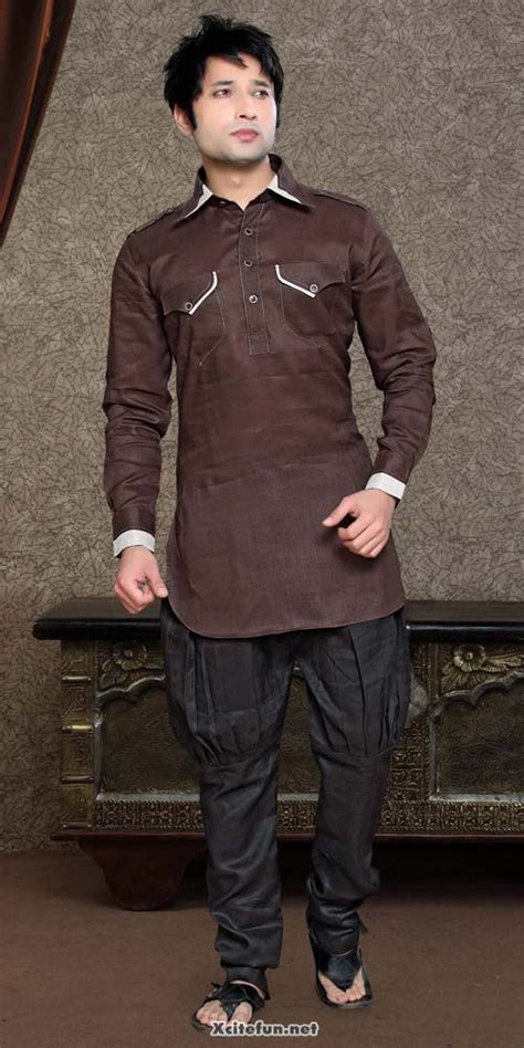 Men Short Kurtas With French Pajama Eid Wear