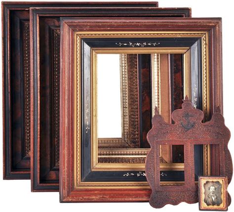 Antique Frames Carvings And Sterling Easel Photographs Printed