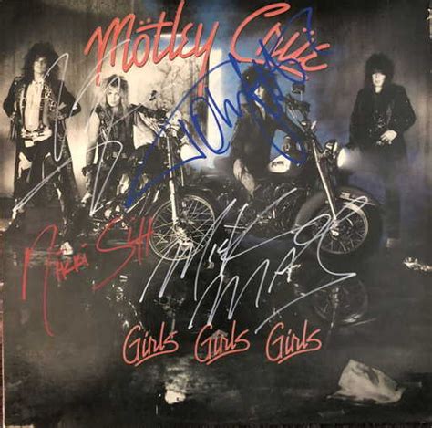 Motley Crue Signed Girls Girls Girls Album