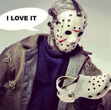 Jason Meets Crocs Funny Hilarious Bones Funny