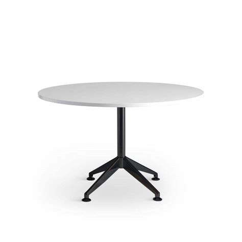 Eiffel Round Meeting Table 1200mm White Top Desks And Tables