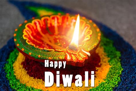 Happy Celebration Deepavali Or Diwali Indian Festival Stock Image