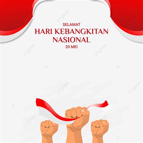 Selamat Hari Kebangkitan Nasional Mei Red White Kebangkitan