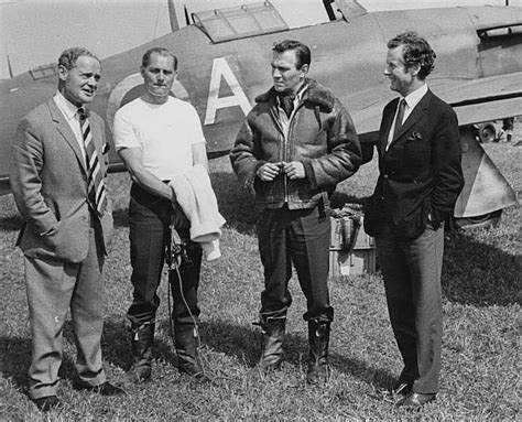 Heroes Real And Imaginary On One Of The Sets Of The Battle Of Britain