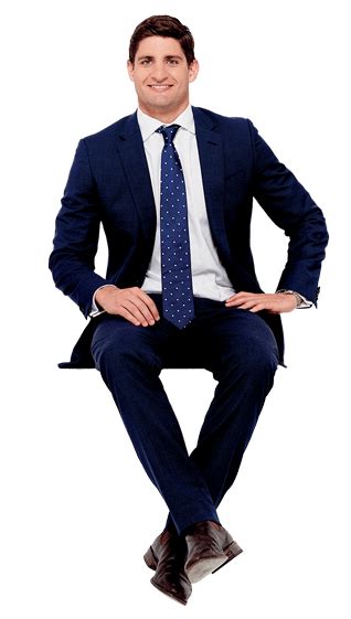 Man In Suit Sitting Png Official Psds