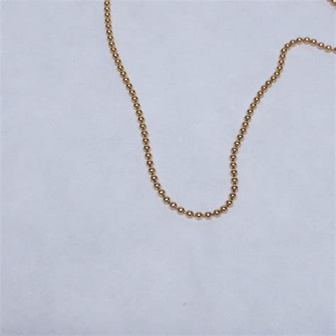 14K Gold Shot Bead Chain