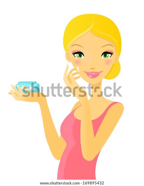 Woman Skin Care Isolated Stock Vector Royalty Free 169895432