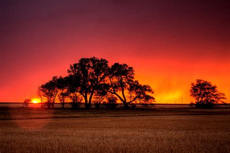 Burning Sunset Photograph By Thomas Zimmerman Fine Art America
