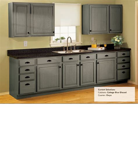 Seaside cottage blue winter fog federal gray charcoal biscotti cabernet molasses chocolate espresso kona black. cottage blue glazed - onyx counters - this is just a ...
