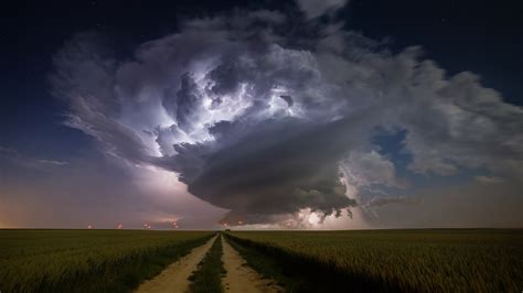 Free Download Nature Landscape Clouds Supercell Nature Storm 1920x1080