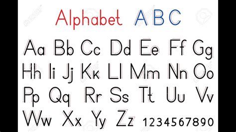 Capital And Small Alphabet Abcdabcd Phonics Song A For Appleb For Ball