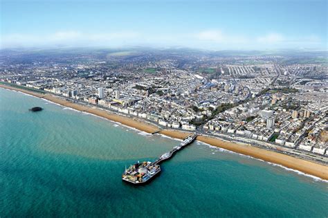 Aerial shot of Brighton Pier - Overtime