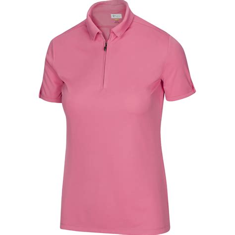 Greg Norman Ml75 Short Sleeve Zip Polo Golf Shirt G2s22k468 New