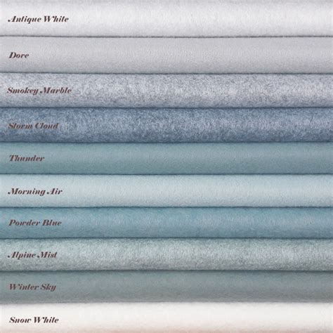 Wool Felt Pack ~ Glacier Billow Fabrics