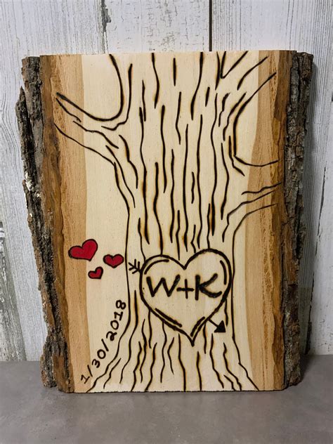 Custom Wood Burning Wedding Gift Couple Gift Wood Burning | Etsy