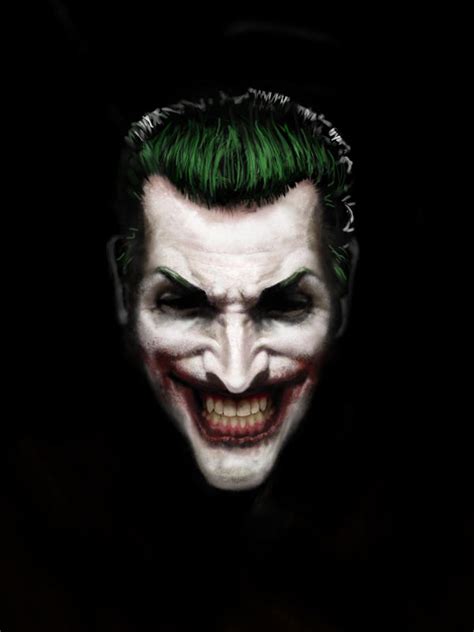 Joker Face Finished Smile By Brandonledgerwood On Deviantart