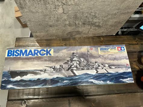 TAMIYA GERMAN WWII Battleship BISMARCK Model Kit NEW Open Box PicClick