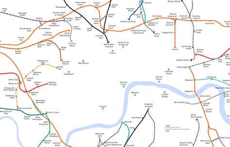 London Tube Map Zone 1