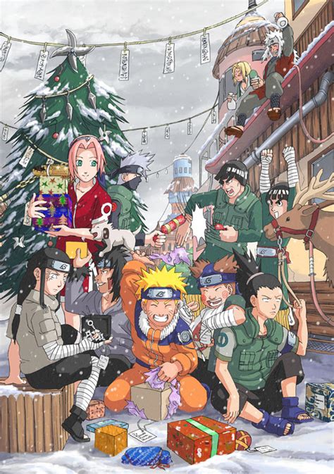 Anime Galleries Dot Net Naruto Fanartnaruto Christmas Pics Images